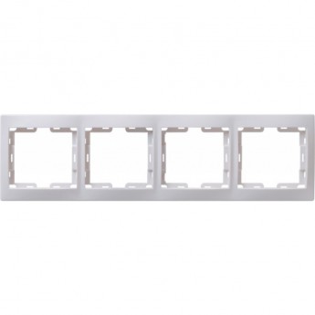 Рамка 4-местная вертикальная IEK РВ-4-КБ КВАРТА белый - EMK41-K01-DM Рамка 4-местная вертикальная IEK РВ-4-КБ КВАРТА белый - EMK41-K01-DM